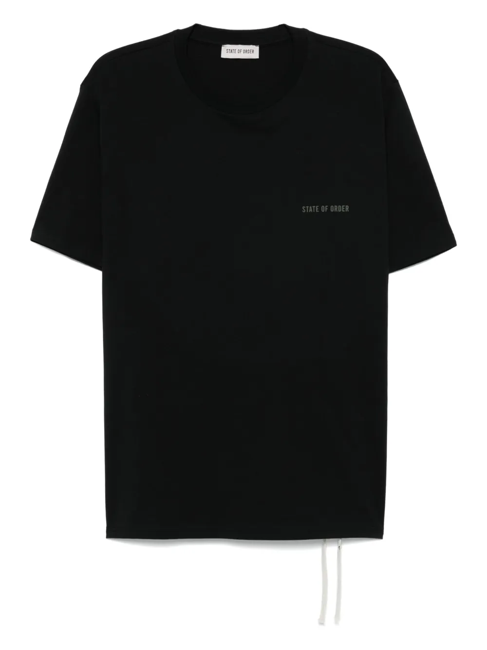 STATE OF ORDER playera con textura de tela de jersey | negro | Image 1