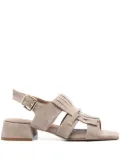 Carmens 35mm tassel-detailed sandals - Neutrals