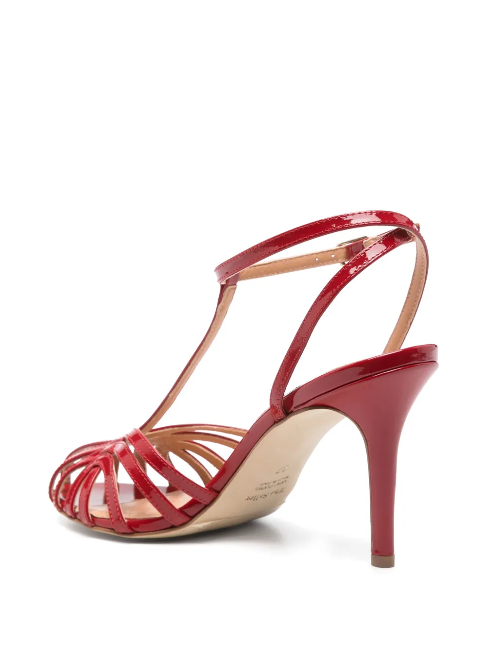 The Seller 80mm leather sandals Red