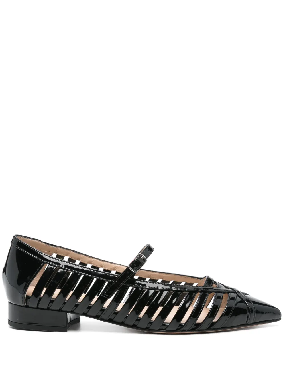 Anna F. cut-out detail ballet flats Black