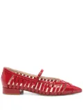 Anna F. cut-out detail ballet flats - Red