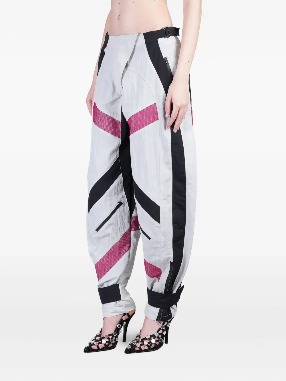 The Attico Broek met vlakken Wit