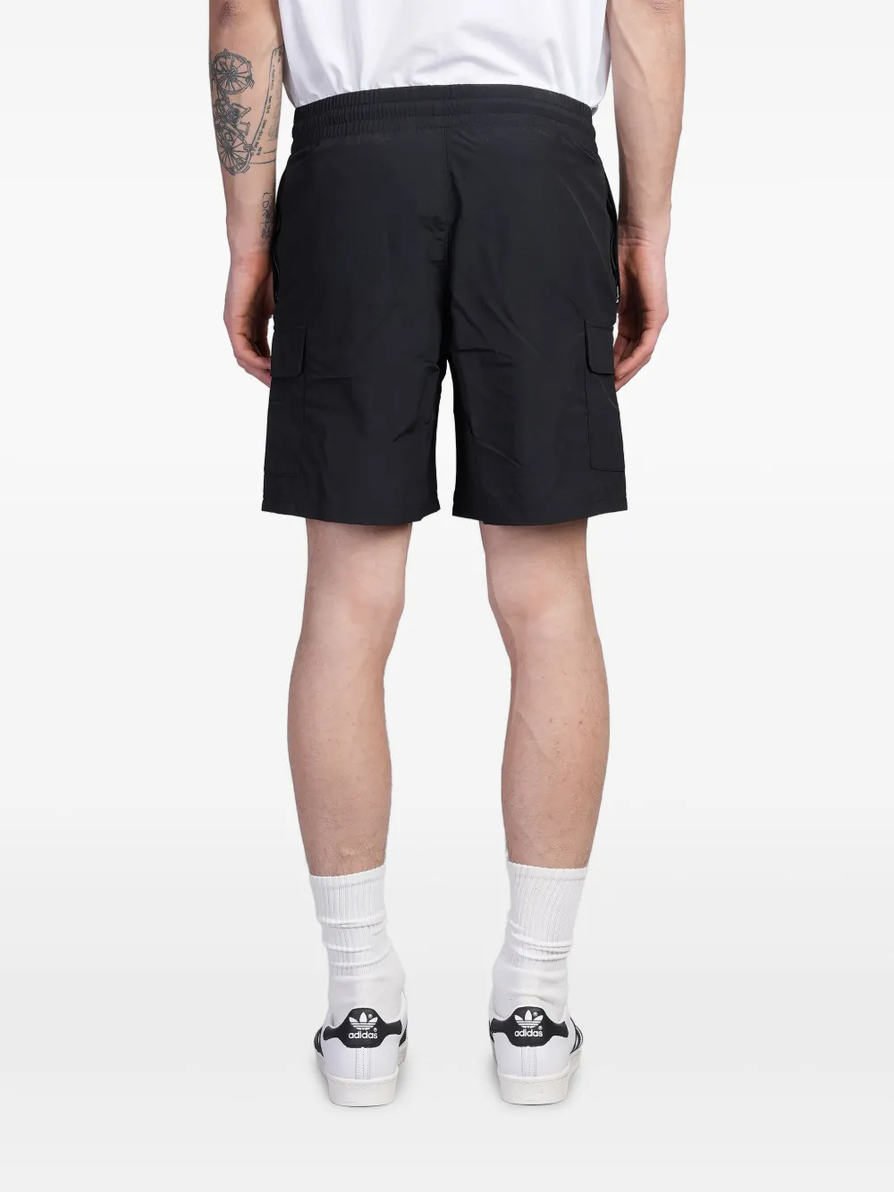 adidas Trainingsshorts met geborduurd logo Zwart