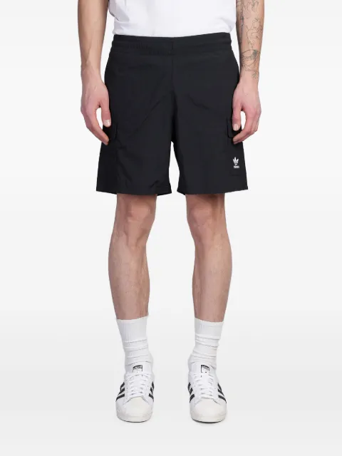 adidas logo-embroidered track shorts