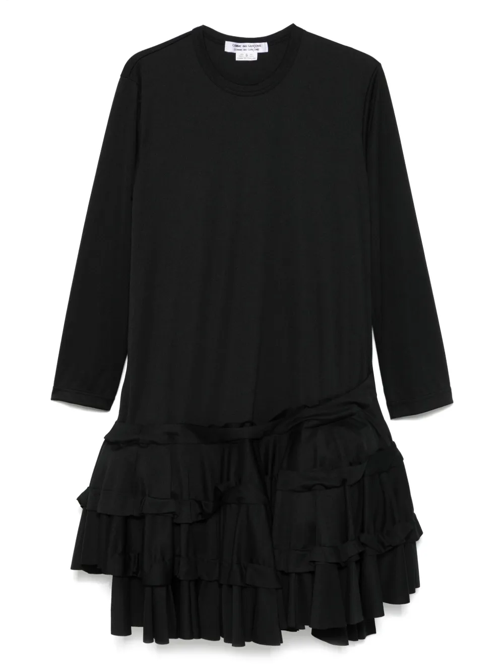 COMME DES GARÇONS RUFFLED MIDI DRESS