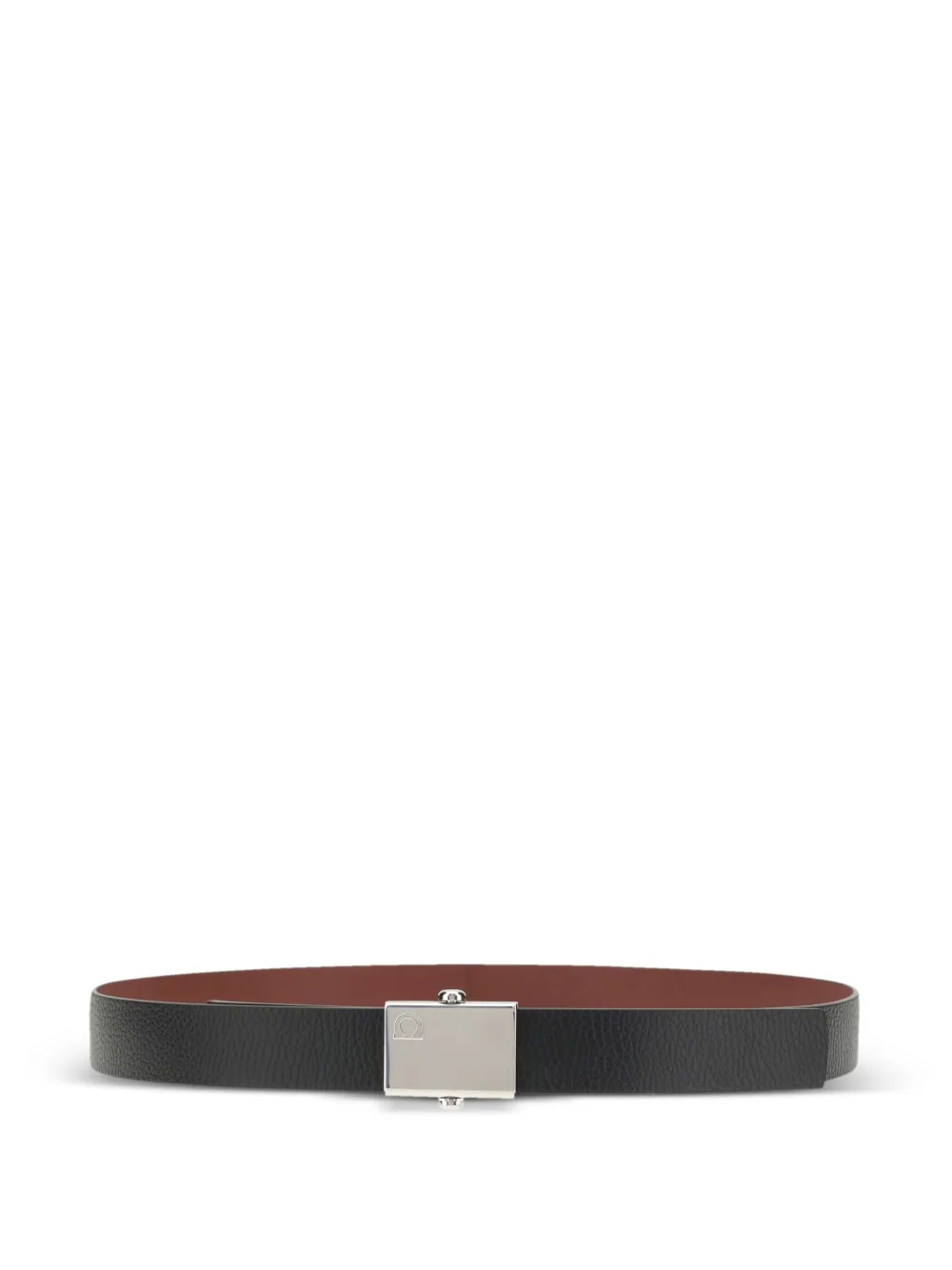 Ferragamo Leren riem Zwart