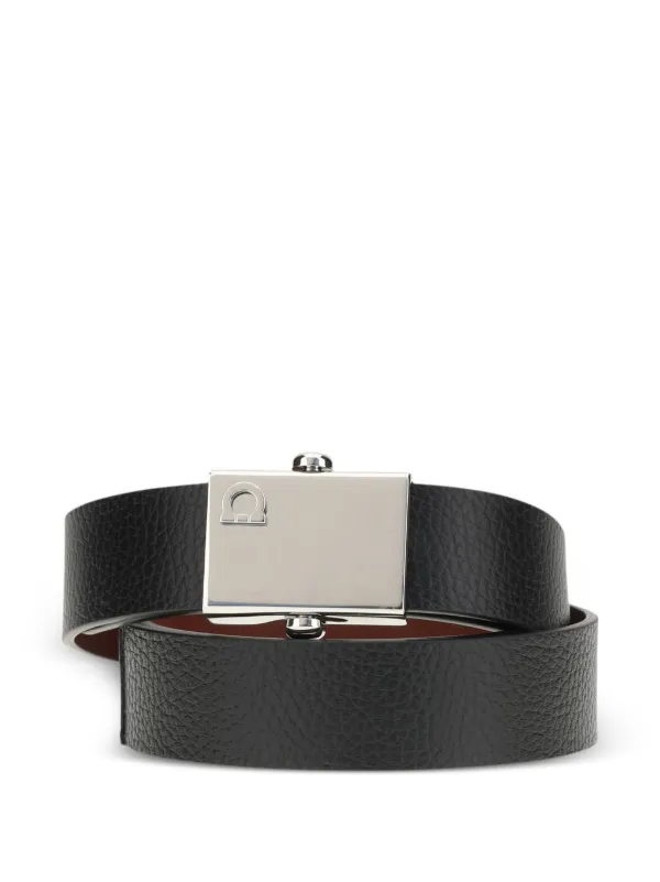 Ferragamo ブラック レザーベルト Ferragamo レザーベルト | ブラック | FARFETCH JP