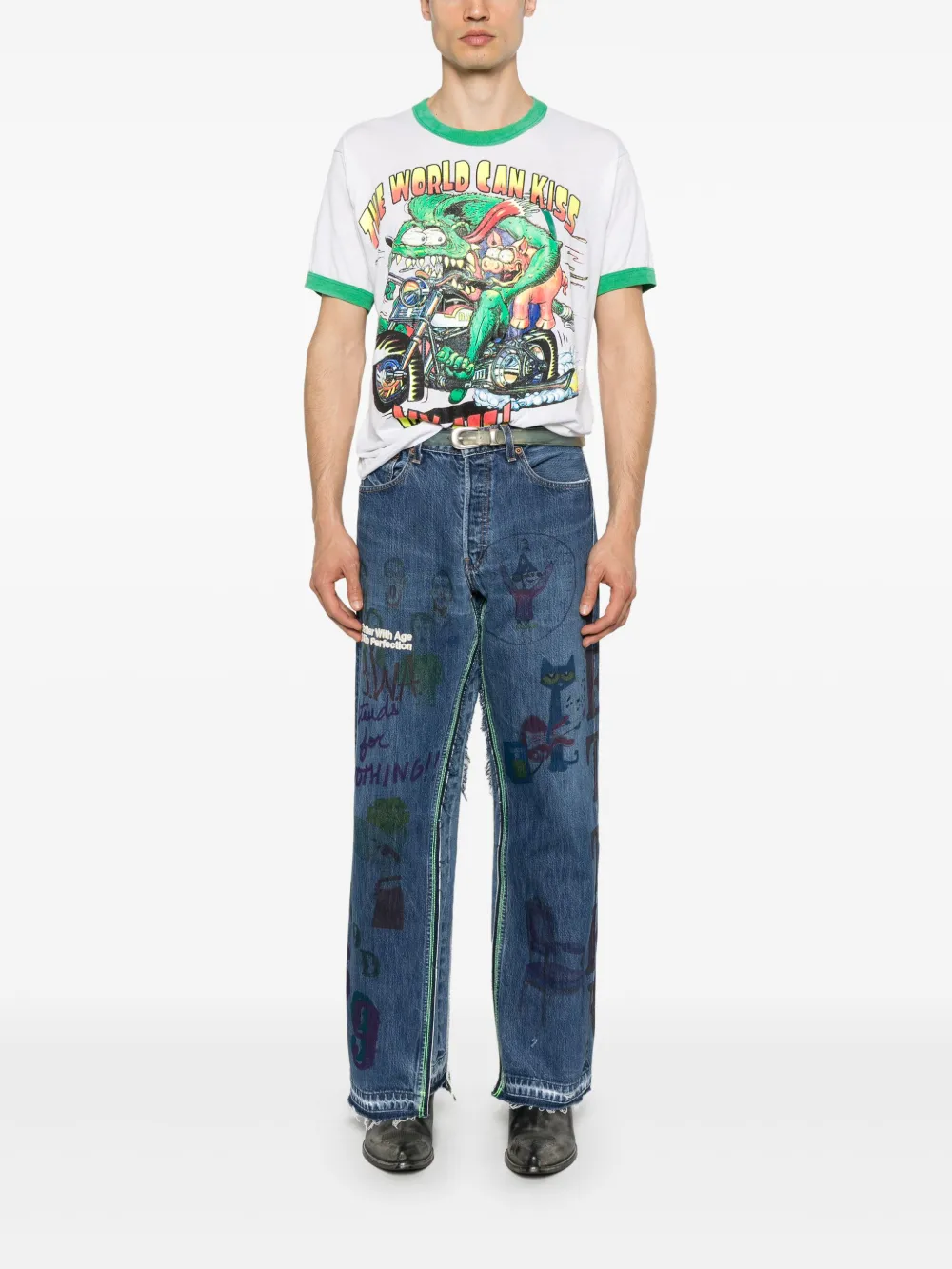 Better with Age Harrison Double-Wide jeans - Blauw