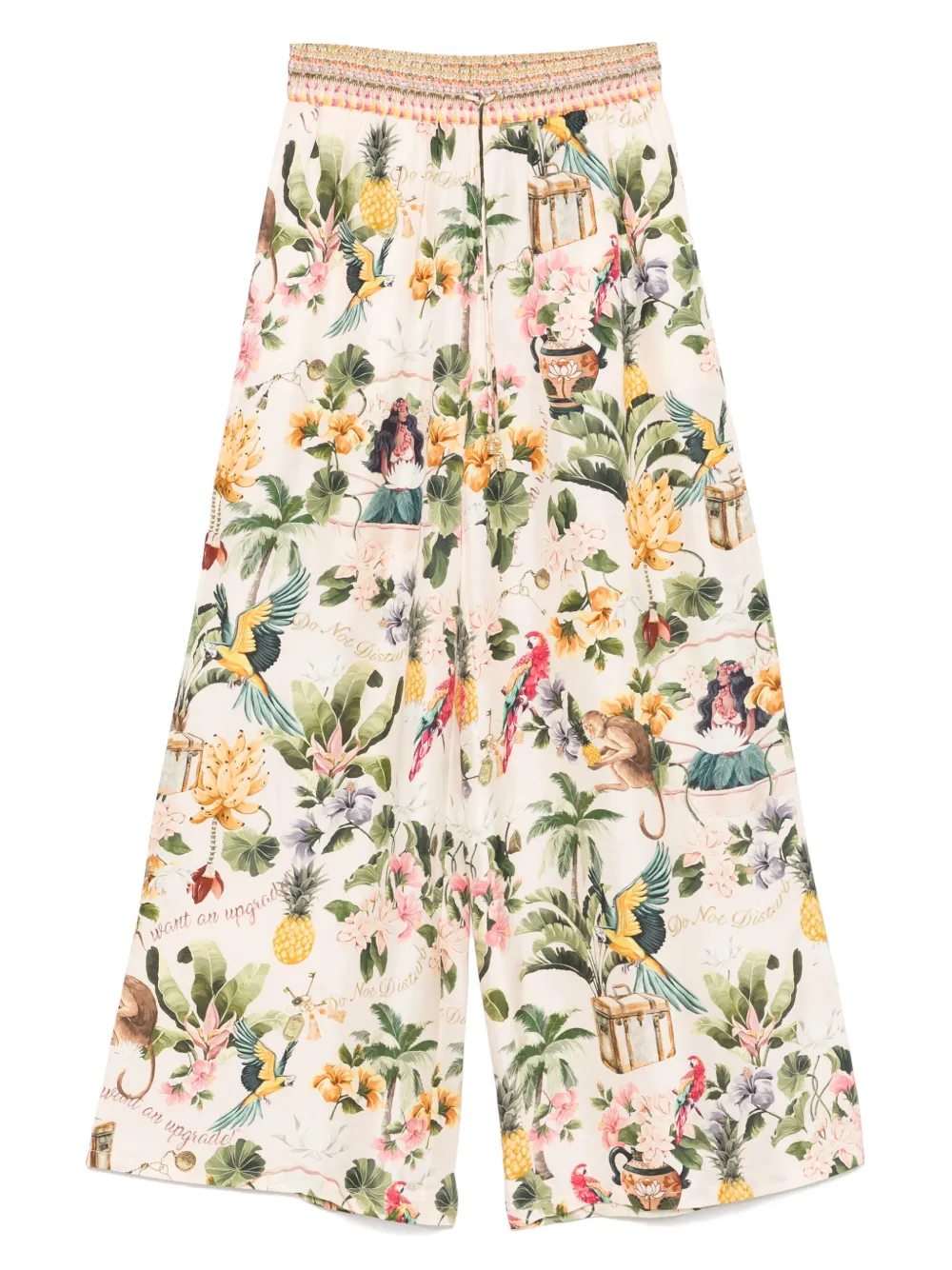 Camilla Broek met grafische print Roze