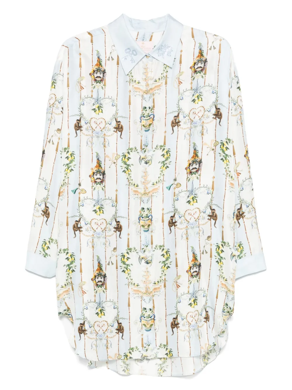 Camilla Shirt met print Blauw