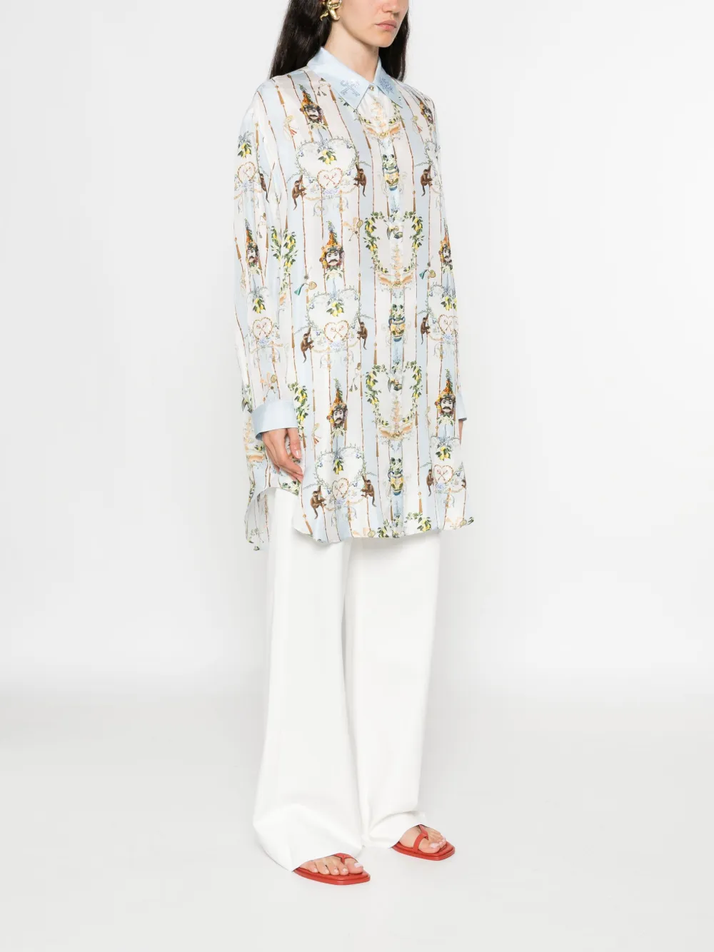 Camilla Shirt met print Blauw