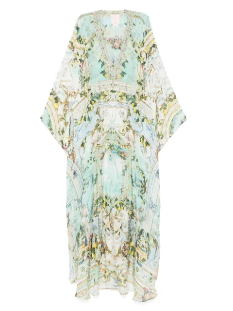 Camilla silk kaftan maxi dress