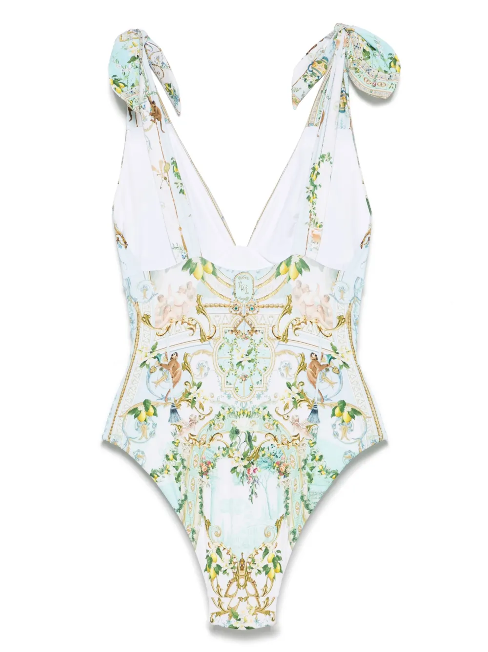 Camilla Badpak met print Blauw