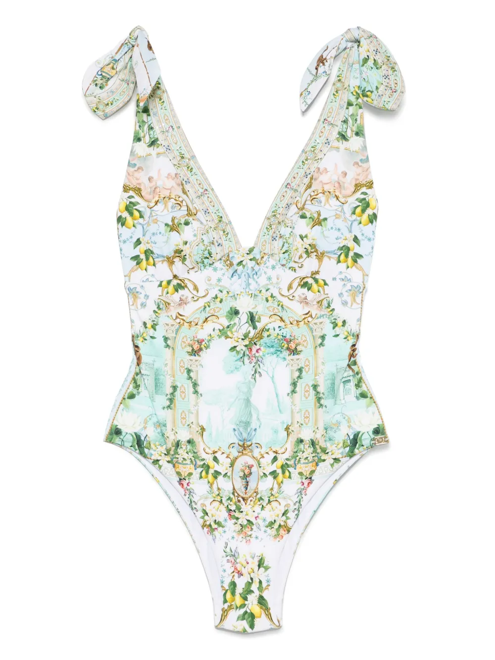 Camilla Badpak met print Blauw