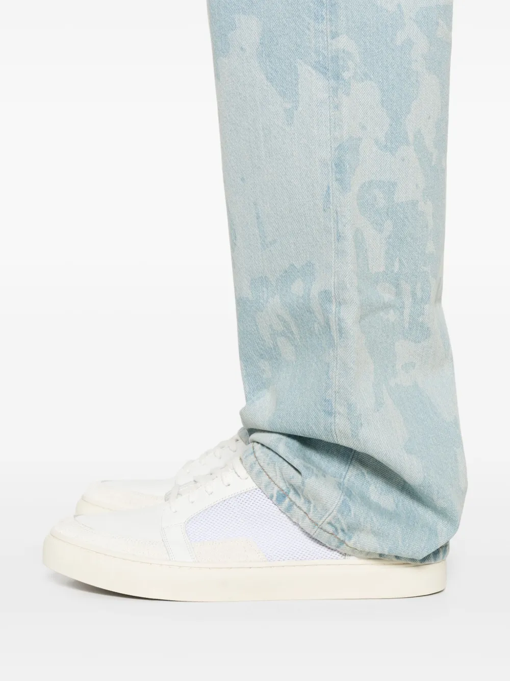 Lacoste Jeans met abstracte print Blauw