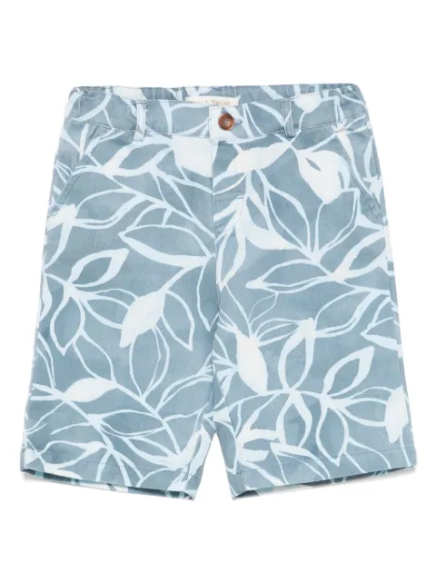 Zhoe & Tobiah bermudas con hojas estampadas
