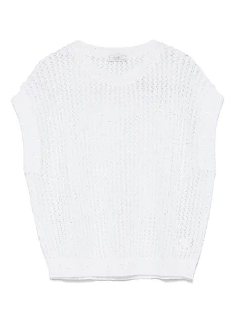 Peserico sequinned vest
