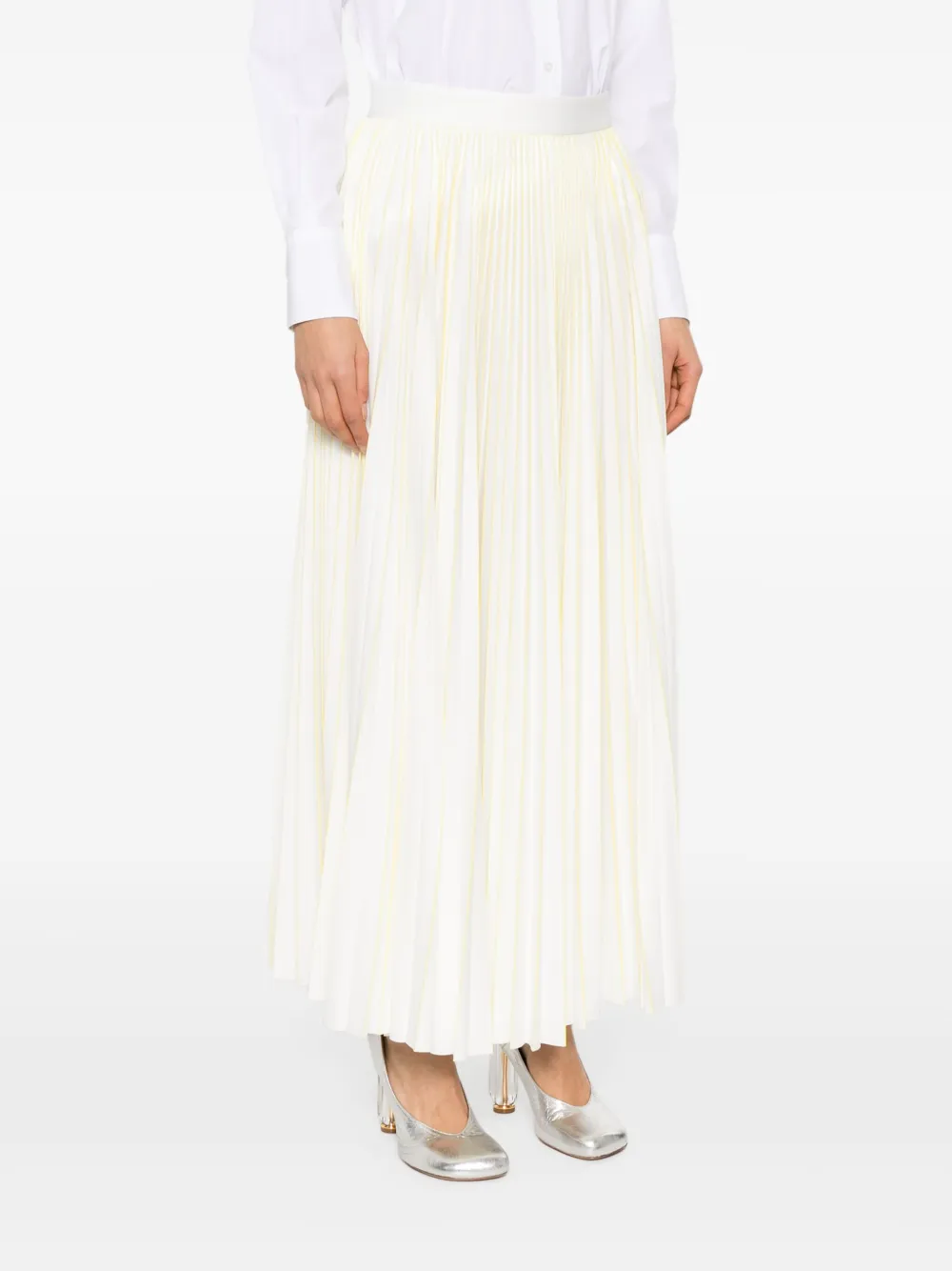 Fabiana Filippi Gestreepte midi-rok Wit