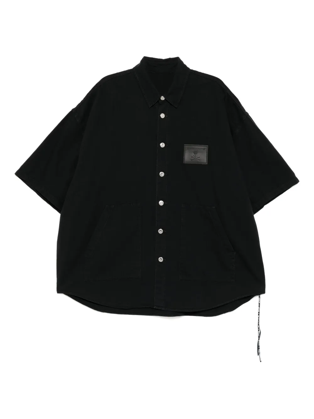 Mastermind World Overhemd met logopatch Zwart
