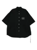 Mastermind World logo patch shirt - Black