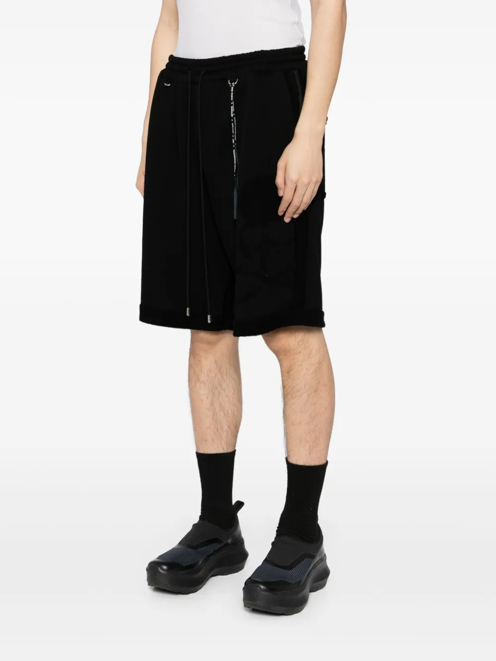 MASTERMIND JAPAN CUT-OFF TRACK SHORTS