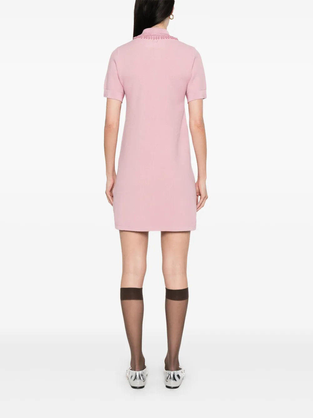 LIU JO Gebreide mini-jurk met kralendetail Roze
