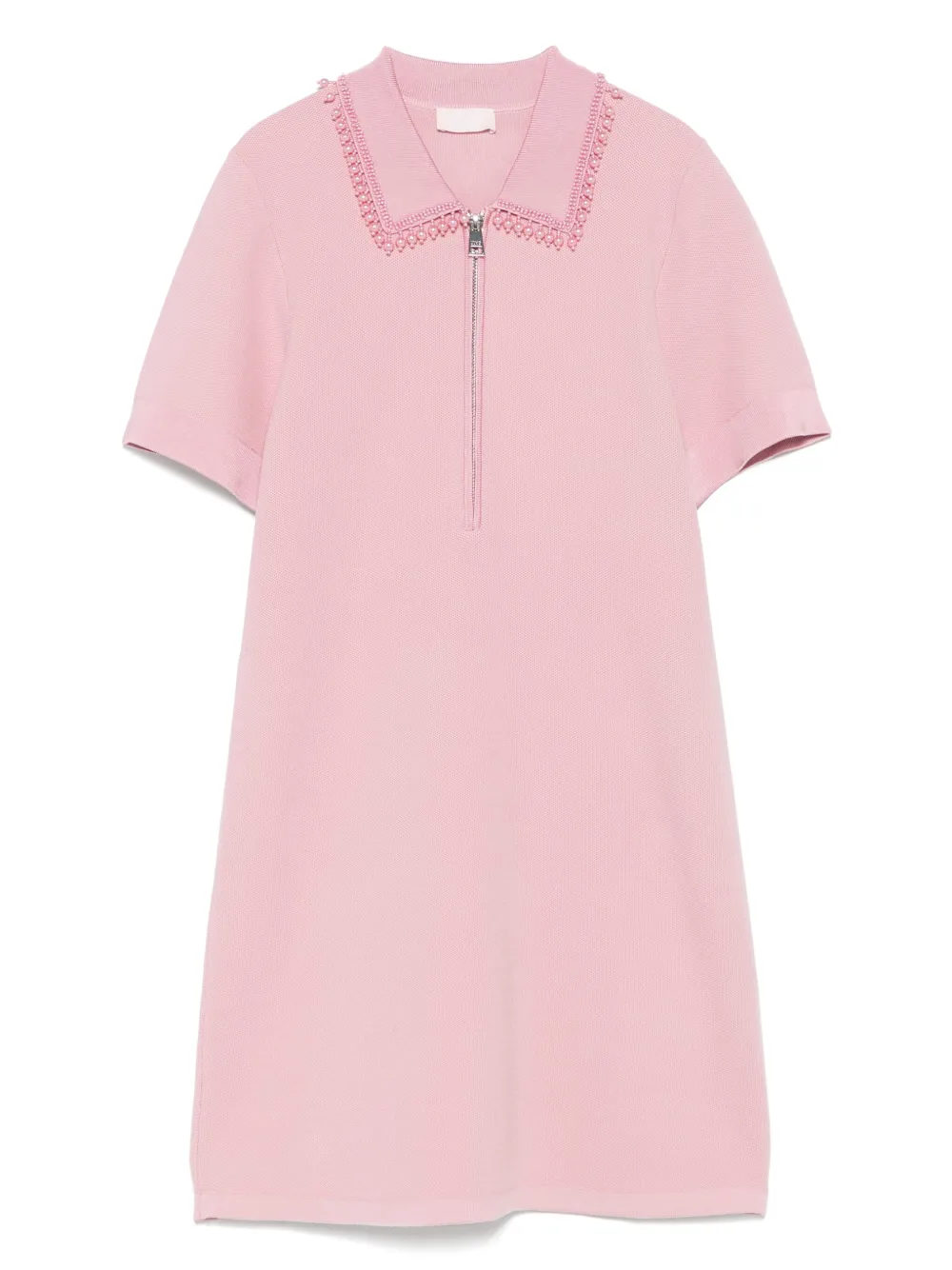 LIU JO robe courte en maille à détails de perles | rose | Image 1