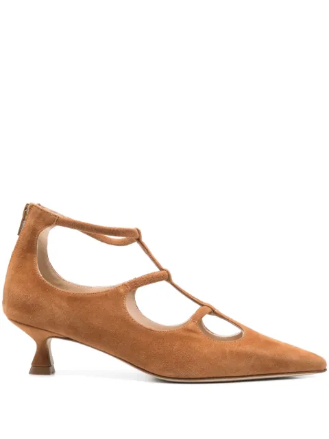 Anna F. 50mm suede pumps