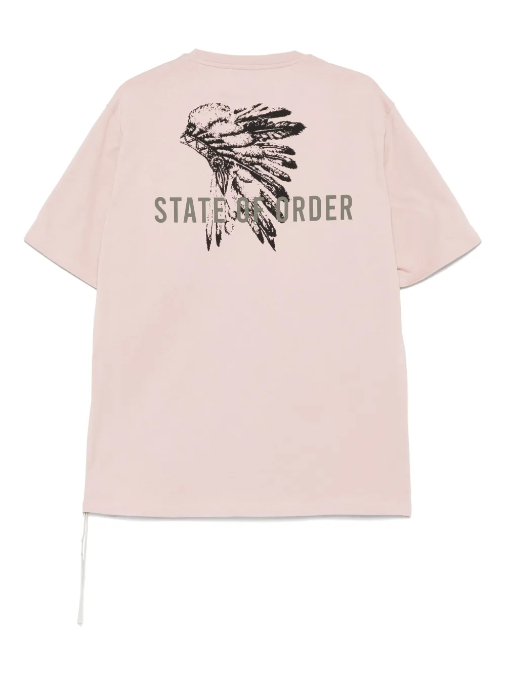 STATE OF ORDER cotton T-shirt - Roze