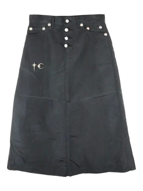 THUG CLUB falda midi Scarred