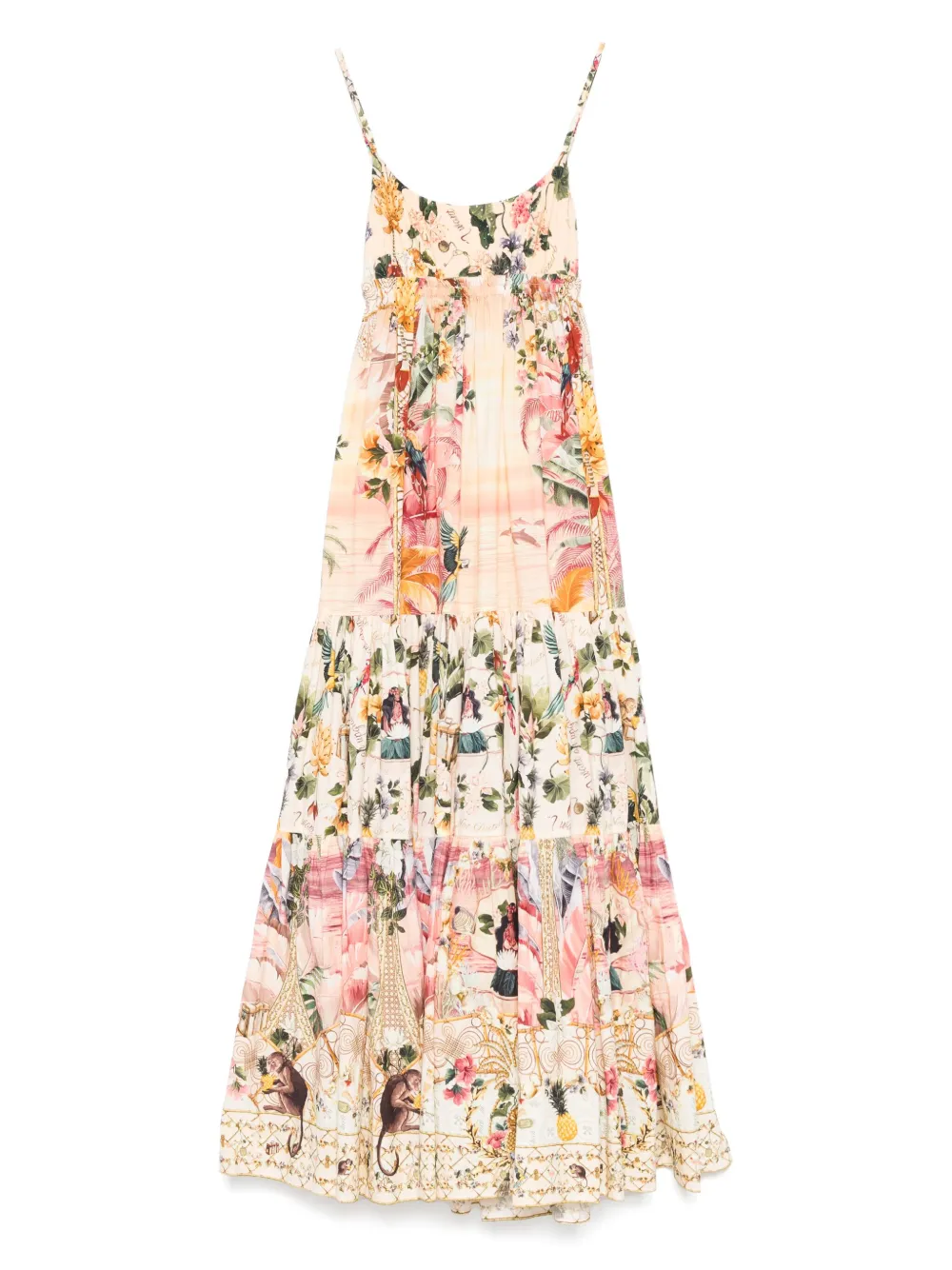 Camilla Jurk met bloemenprint Oranje