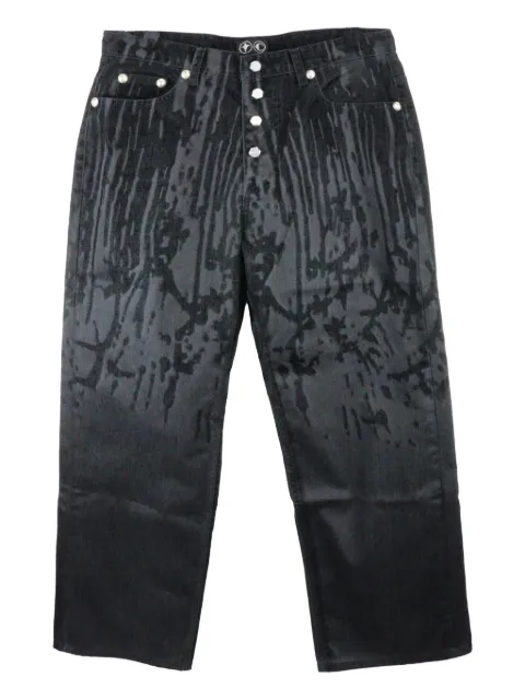 THUG CLUB Jeans mit Laser-Cuts