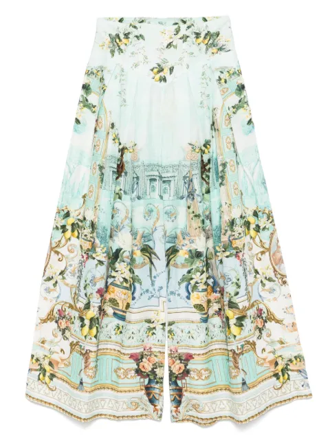 Camilla floral-print trousers