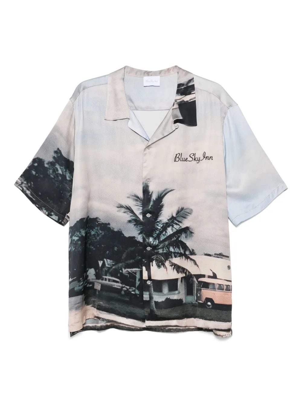BLUE SKY INN Vintage Motel shirt - ブルー BLUE SKY INN Vintage Motel shirt - ブルー