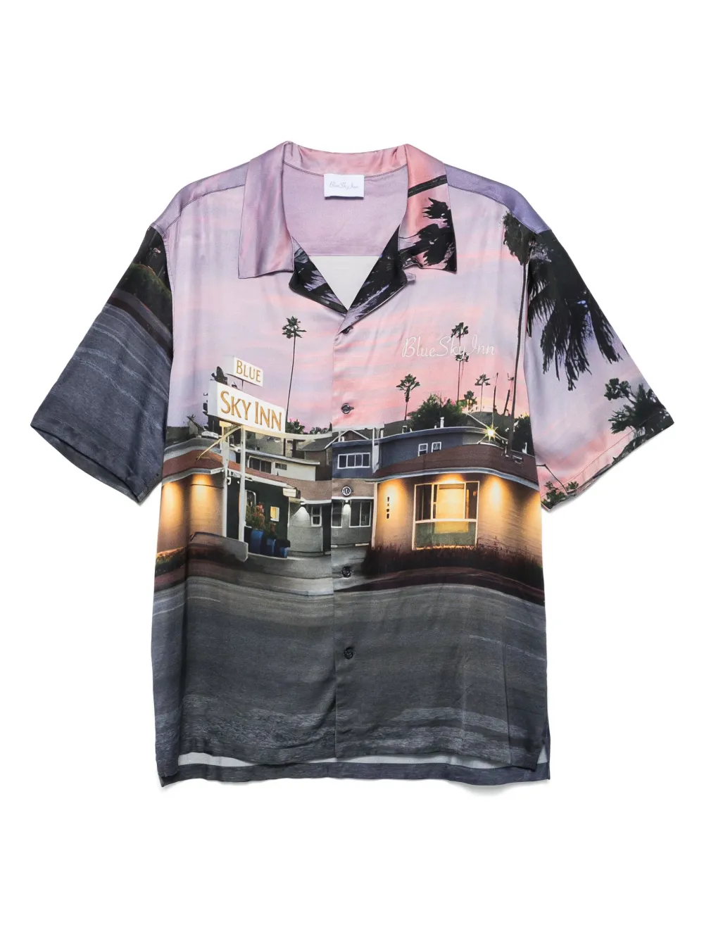 BLUE SKY INN Sunset Motel shirt | Purple | Image 1