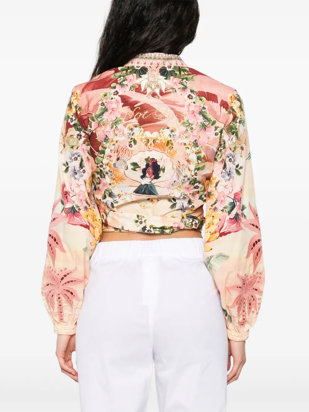 Camilla Shirt met bloemenprint Roze