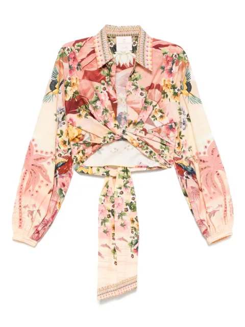 Camilla floral-print blouse