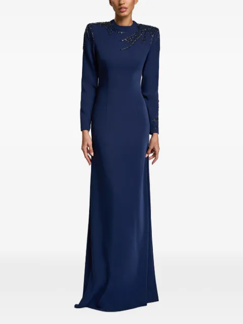CRISTALLINI Nemesis long-sleeve maxi dress