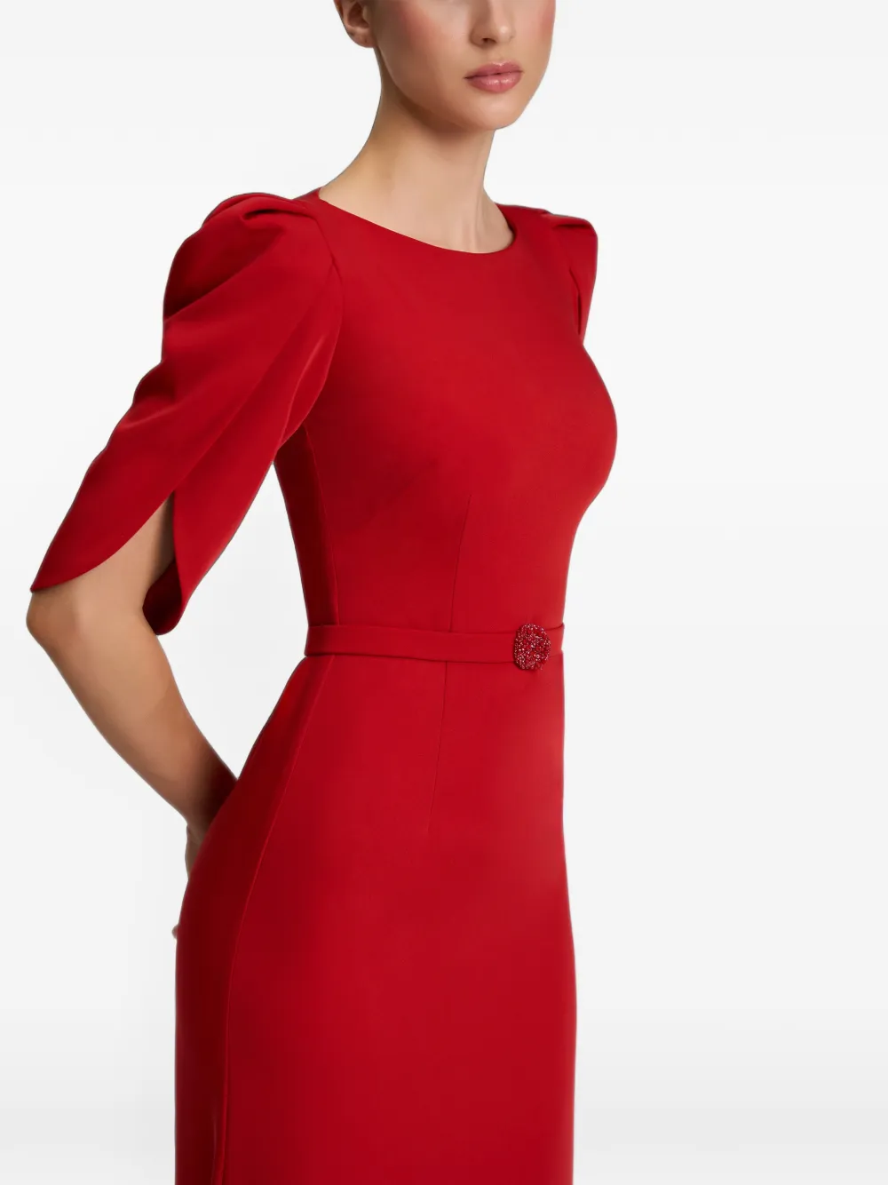 CRISTALLINI Blanca maxi-jurk Rood