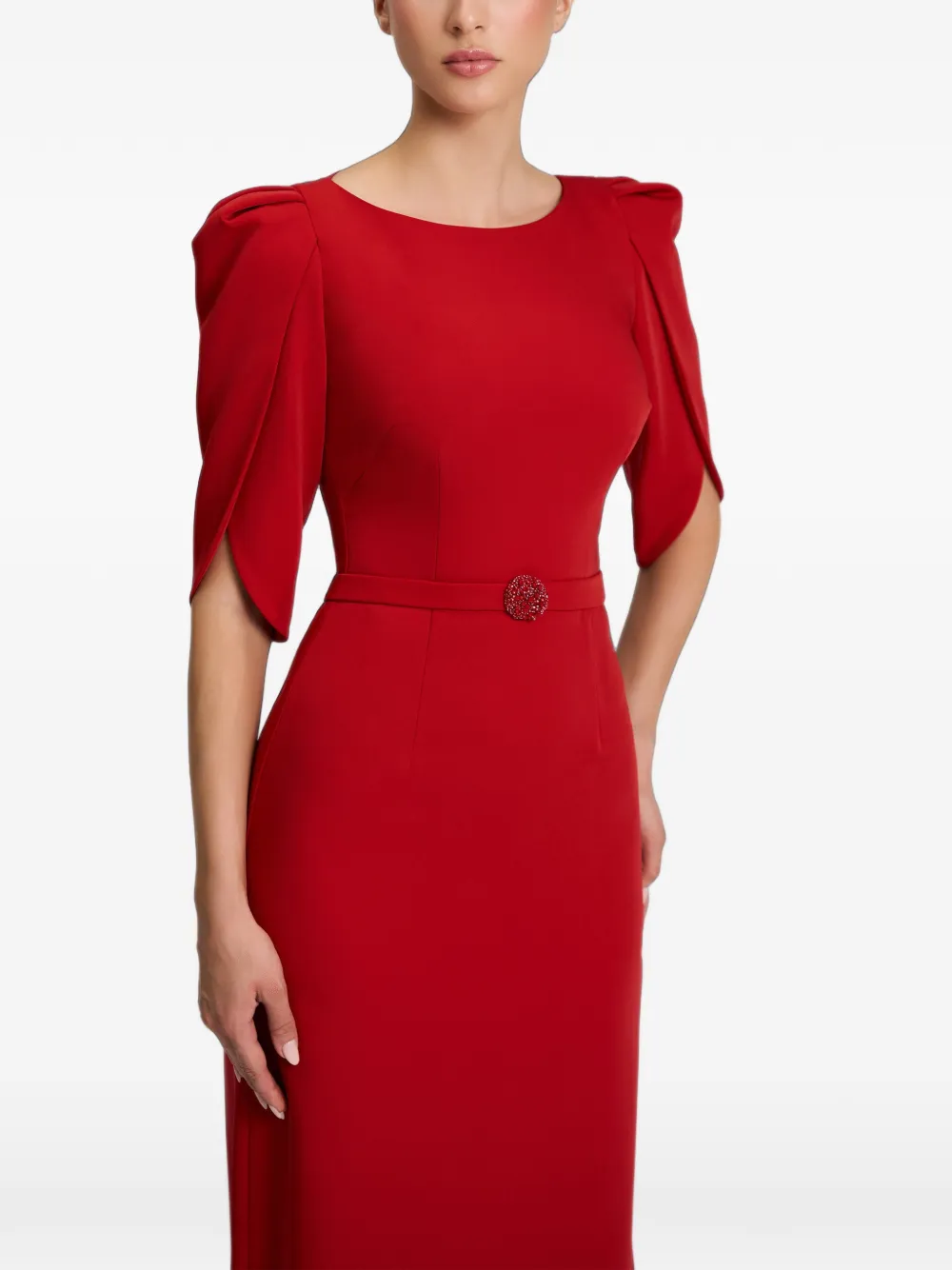 CRISTALLINI Blanca maxi-jurk Rood