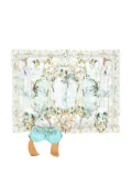 Camilla crystal-embellished eye-mask and pillow case - Blue