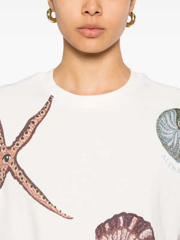Tシャツ・カットソー Alemais Bath House T-Shirt ALEMAIS Bath House T-shirt | White | FARFETCH BN