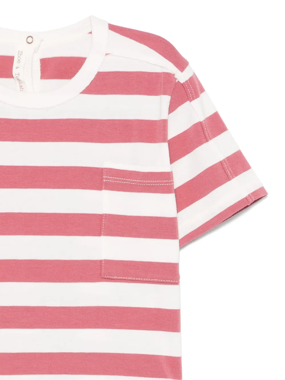 Zhoe & Tobiah Gestreept T-shirt Roze