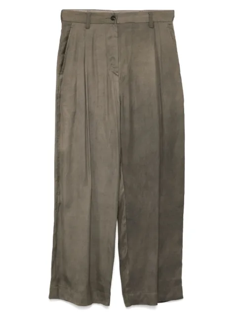 Ziggy Chen Collaged wide leg trousers