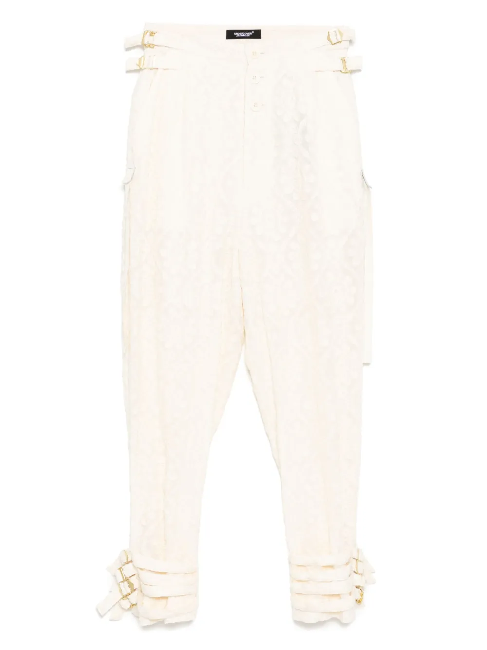 Undercover Broek met borduurwerk Beige