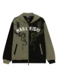 Maharishi cobra zipped hoodie - Green