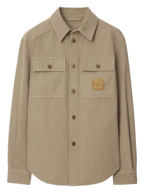 Burberry B Crest cotton overshirt
