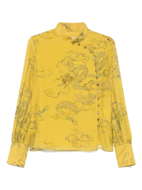 HUI MILANO chemise Ghianda - Jaune - HUI MILANO - Modalova