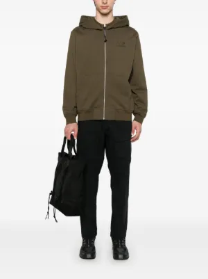 パーカー・フーディ C.P. COMPANY Men Hoodies 18CMSS028A 005086W683 Green C.P. Company Men's Diagonal Raised Fleece Goggle Zipped