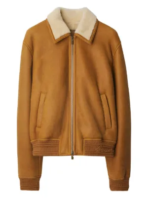BURBERRY バーバリー レザージャケット 牛革 ベージュ サイズ40 Burberry（バーバリー）メンズ レザージャケット - FARFETCH